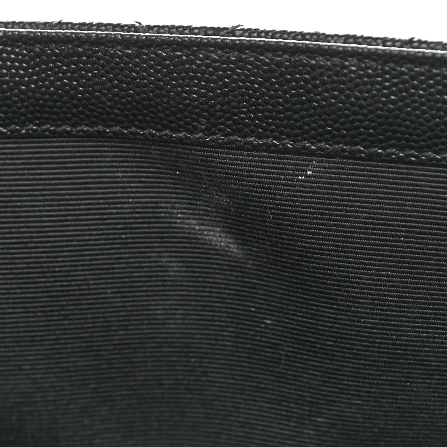 Saint Laurent Grain De Poudre Textured Mixed Matelasse Large Triquilt Monogram Monochrome Satchel Black 14 of 14