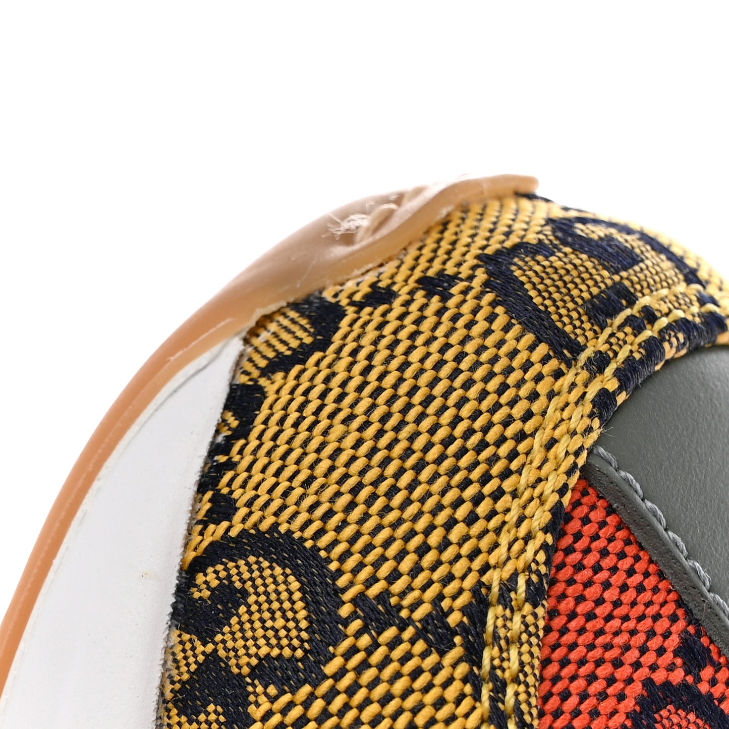Monogram Multicolor Demetra Womens Rhyton Sneakers 36 Yellow Blue Great White Tabasco