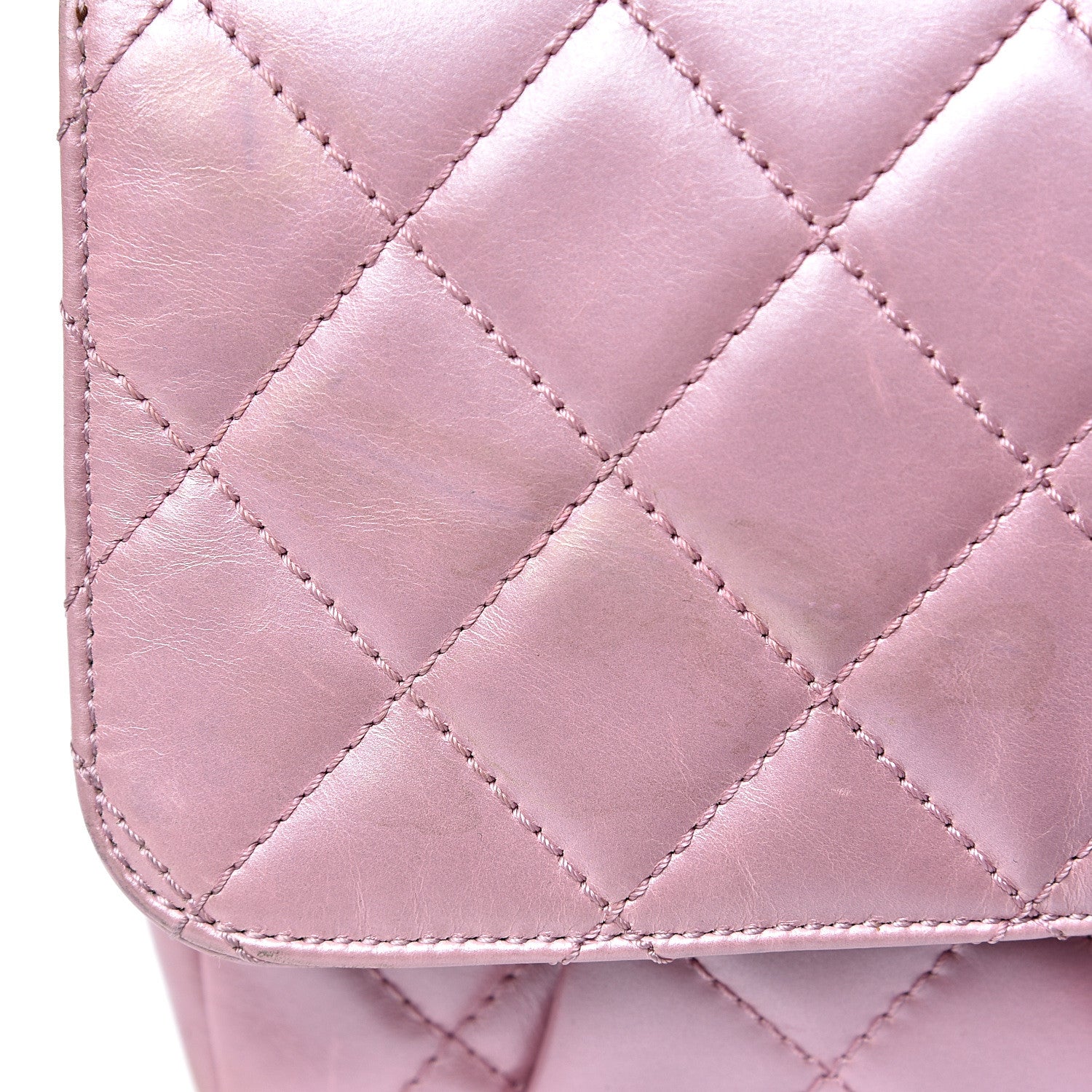 Chanel Glazed Calfskin Quilted Coco Pleats Flap Pink 18 of 19