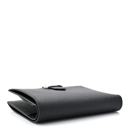 Hermes Epsom Bearn Compact Wallet Black 4 of 9