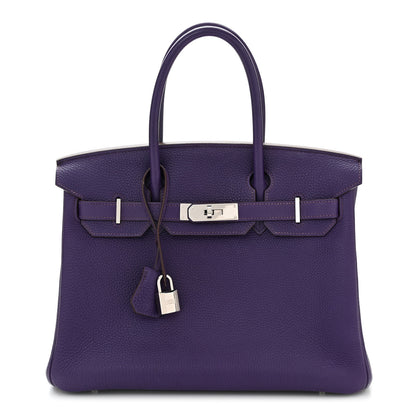 Hermes Togo Birkin 30 Iris 1 of 10