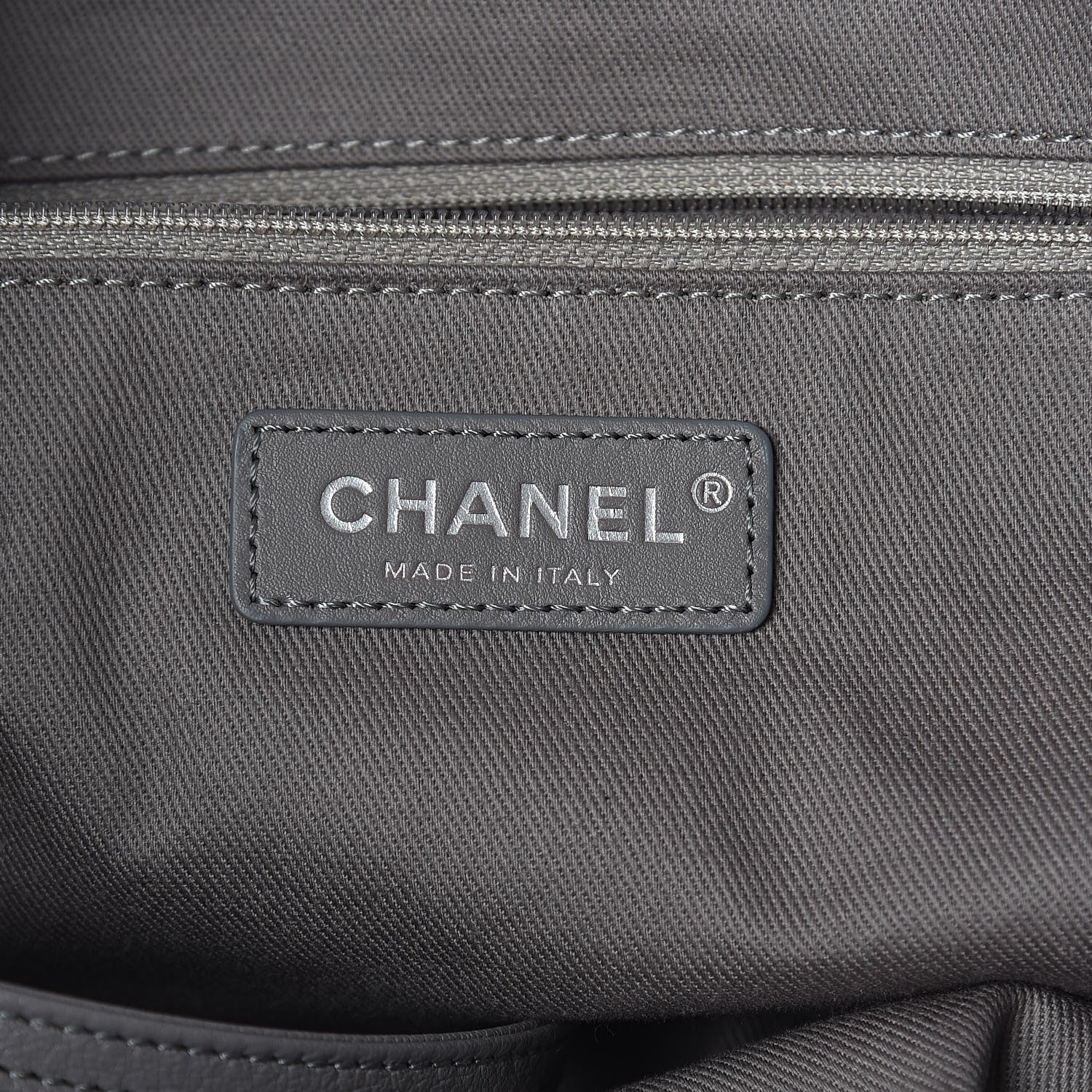 Chanel Canvas Small Double Face Tote Gray 6 of 10