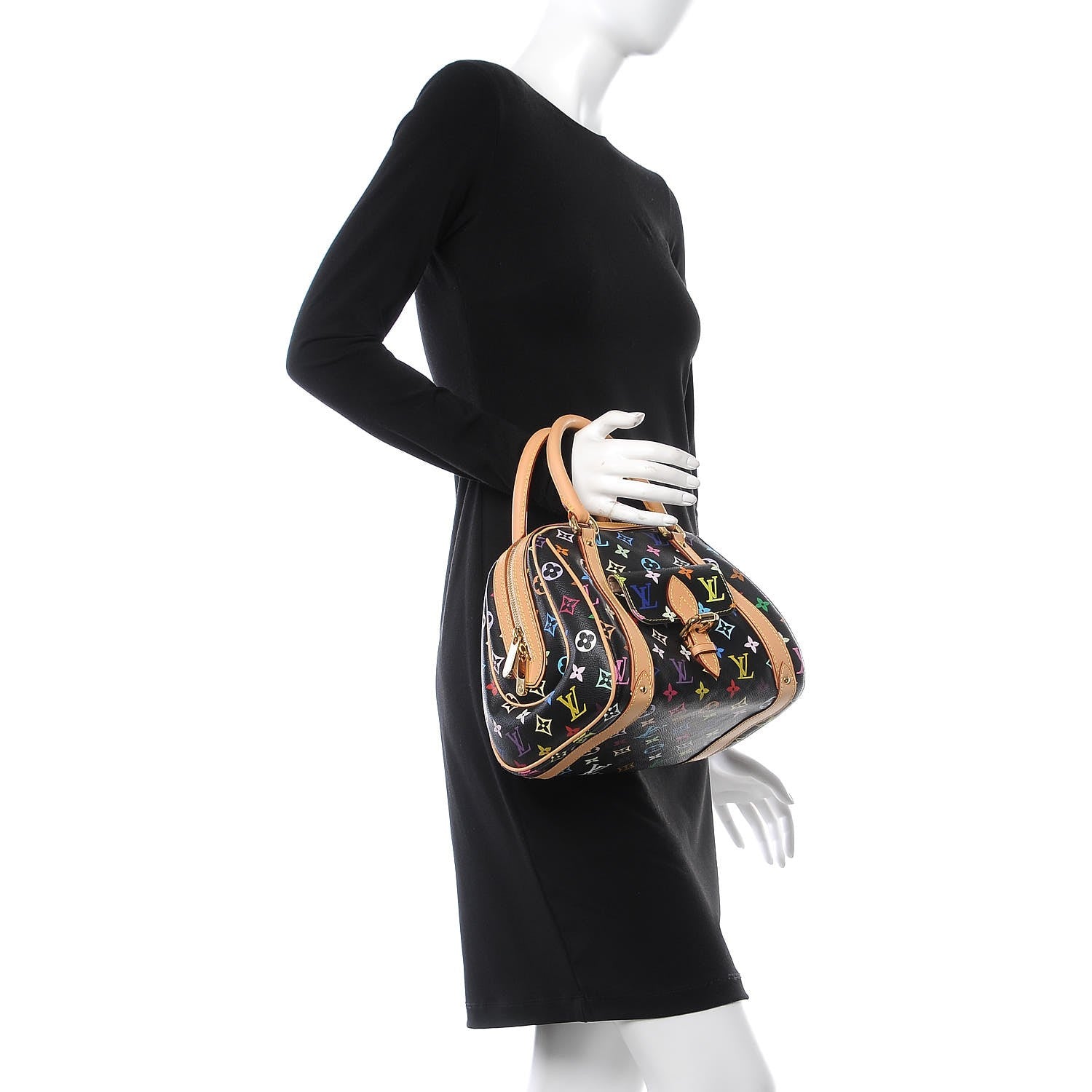 Louis Vuitton Monogram Multicolor Priscilla Black 2 of 8