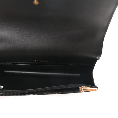 Chanel Patent Calfskin Quilted Flap Phone Holder With Chain Black 5 of 12