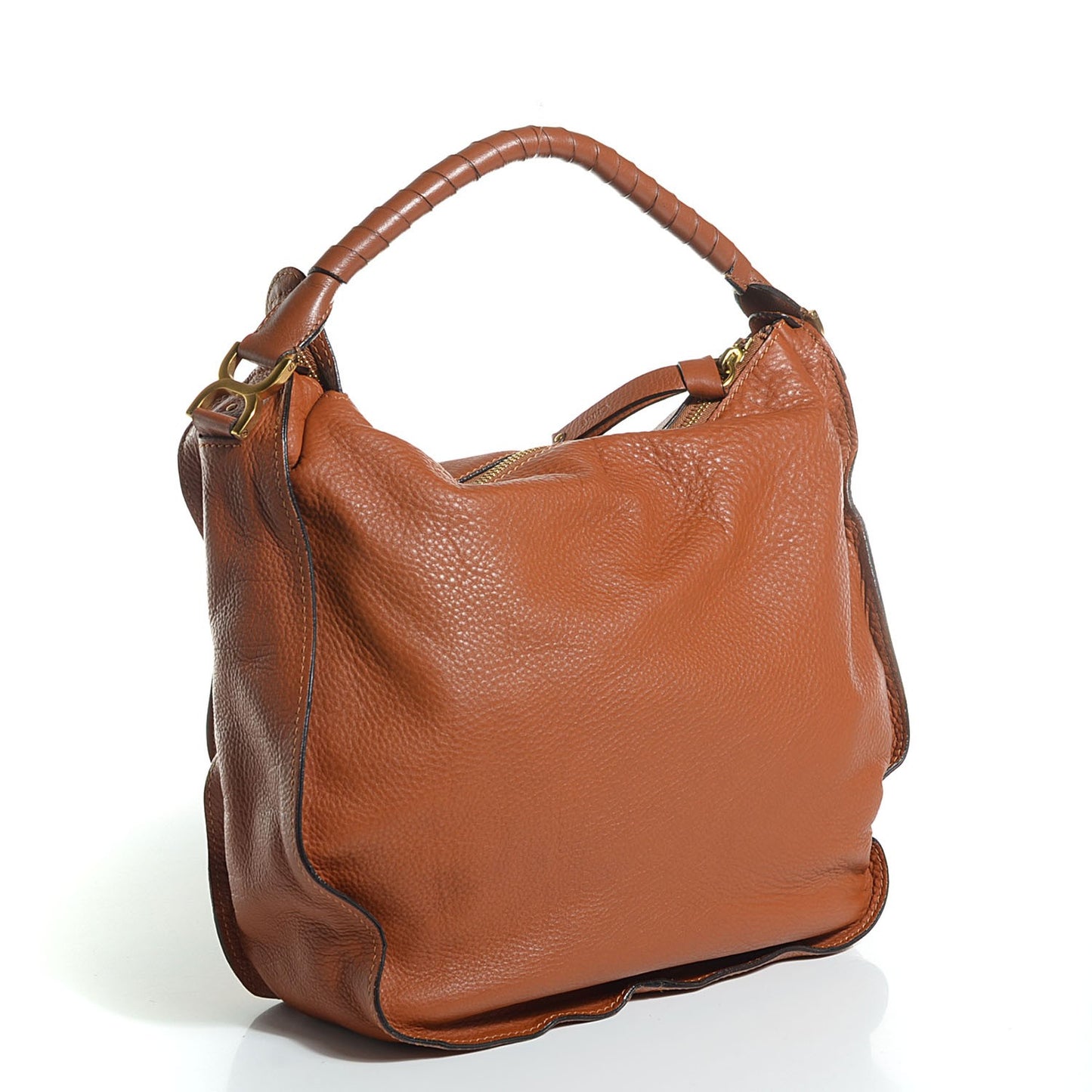 Calfskin Large Marcie Hobo Tan