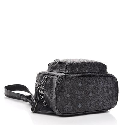 MCM Visetos Side Stud Mini Stark Backpack Black 5 of 12
