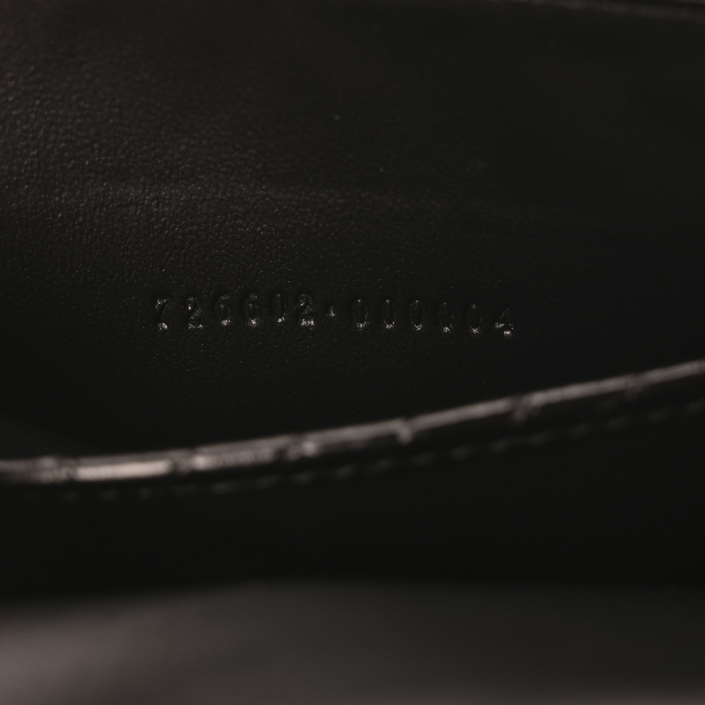 Crocodile Embossed Arm Bag Black