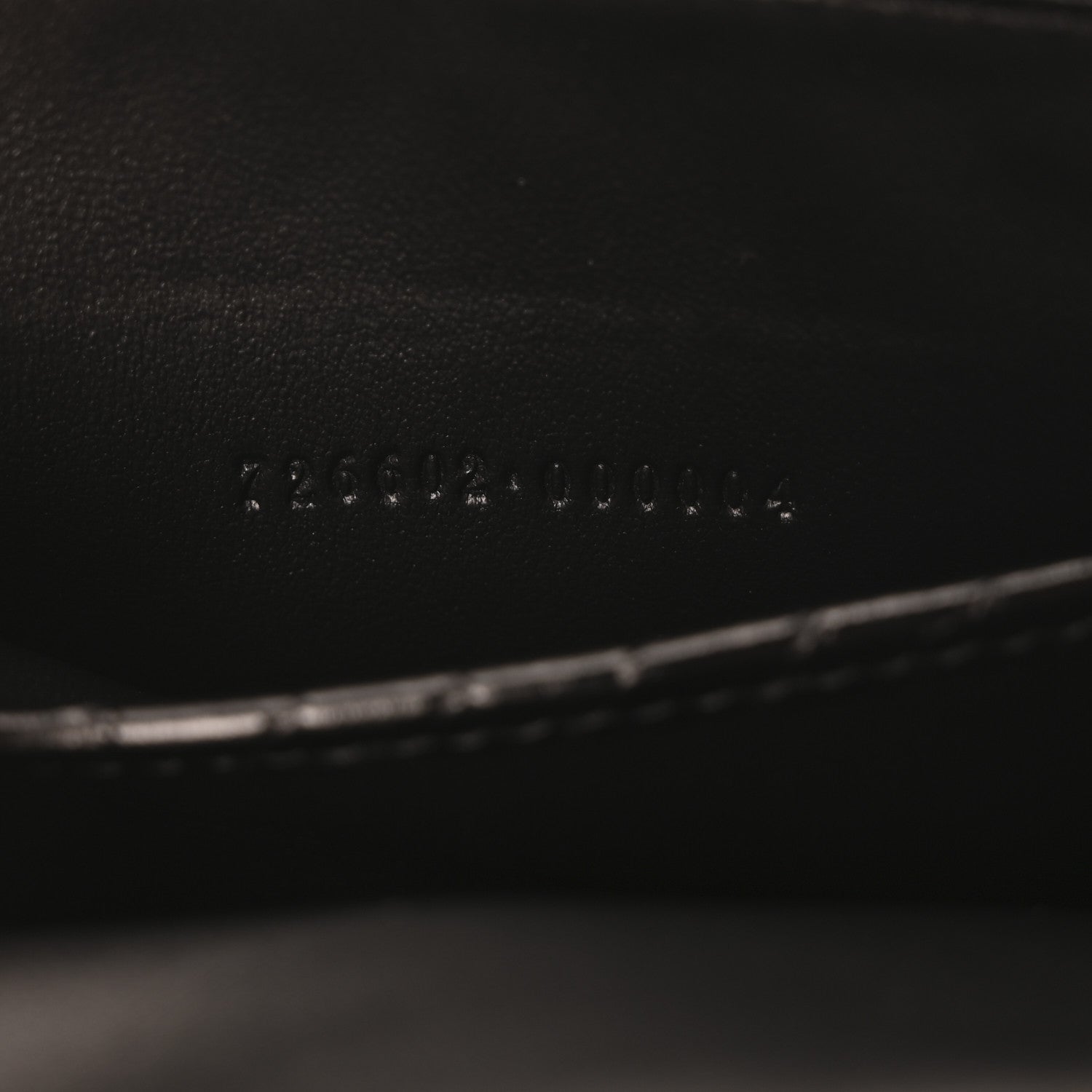Gucci Crocodile Embossed Arm Bag Black 7 of 10