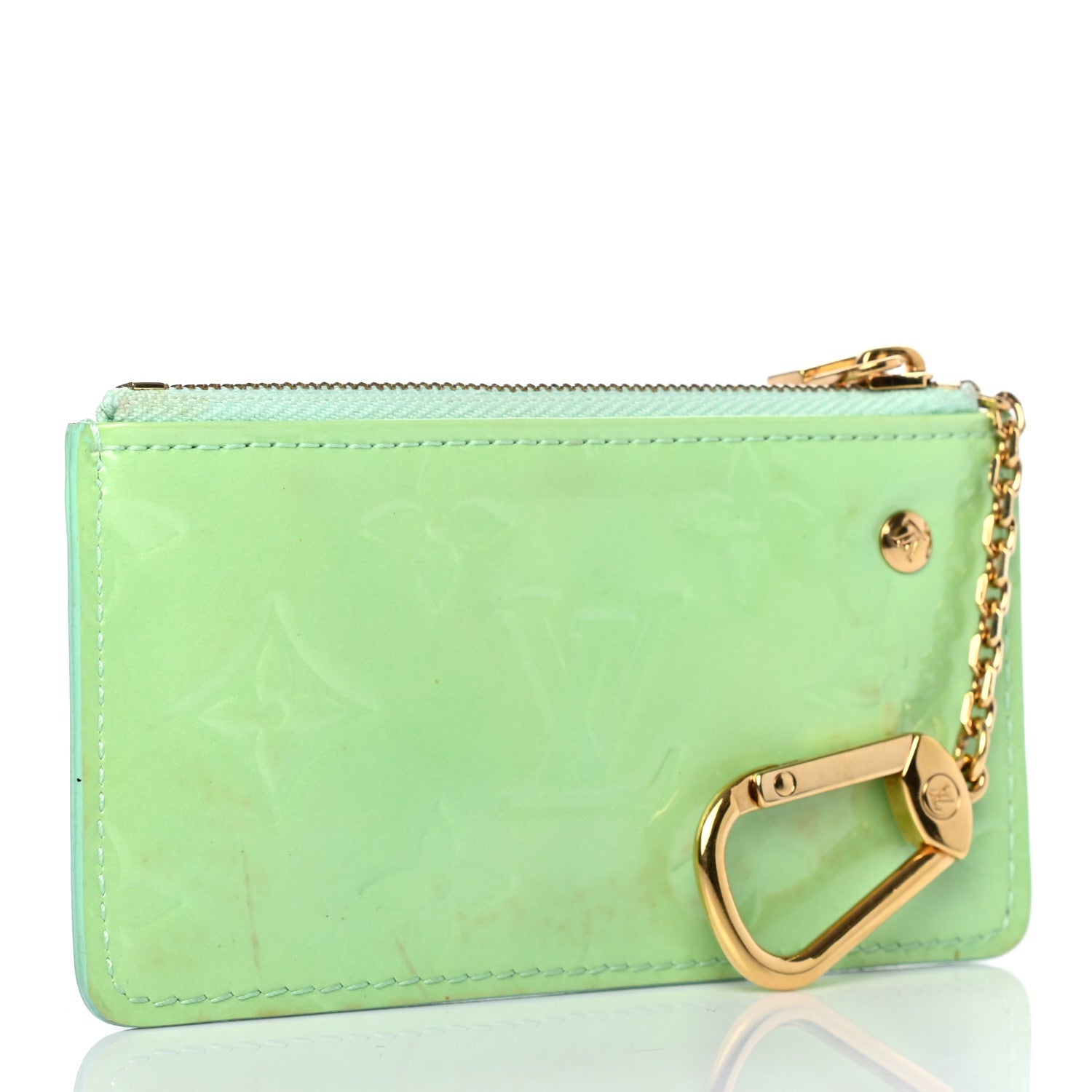Louis Vuitton Vernis Key Pochette Peppermint 3 of 10