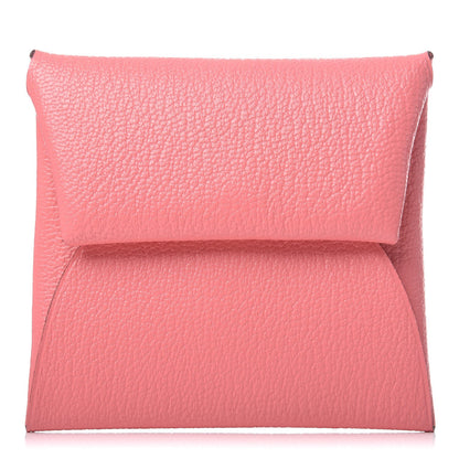 Hermes Chevre Mysore Bastia Coin Purse Rose Ete 1 of 8