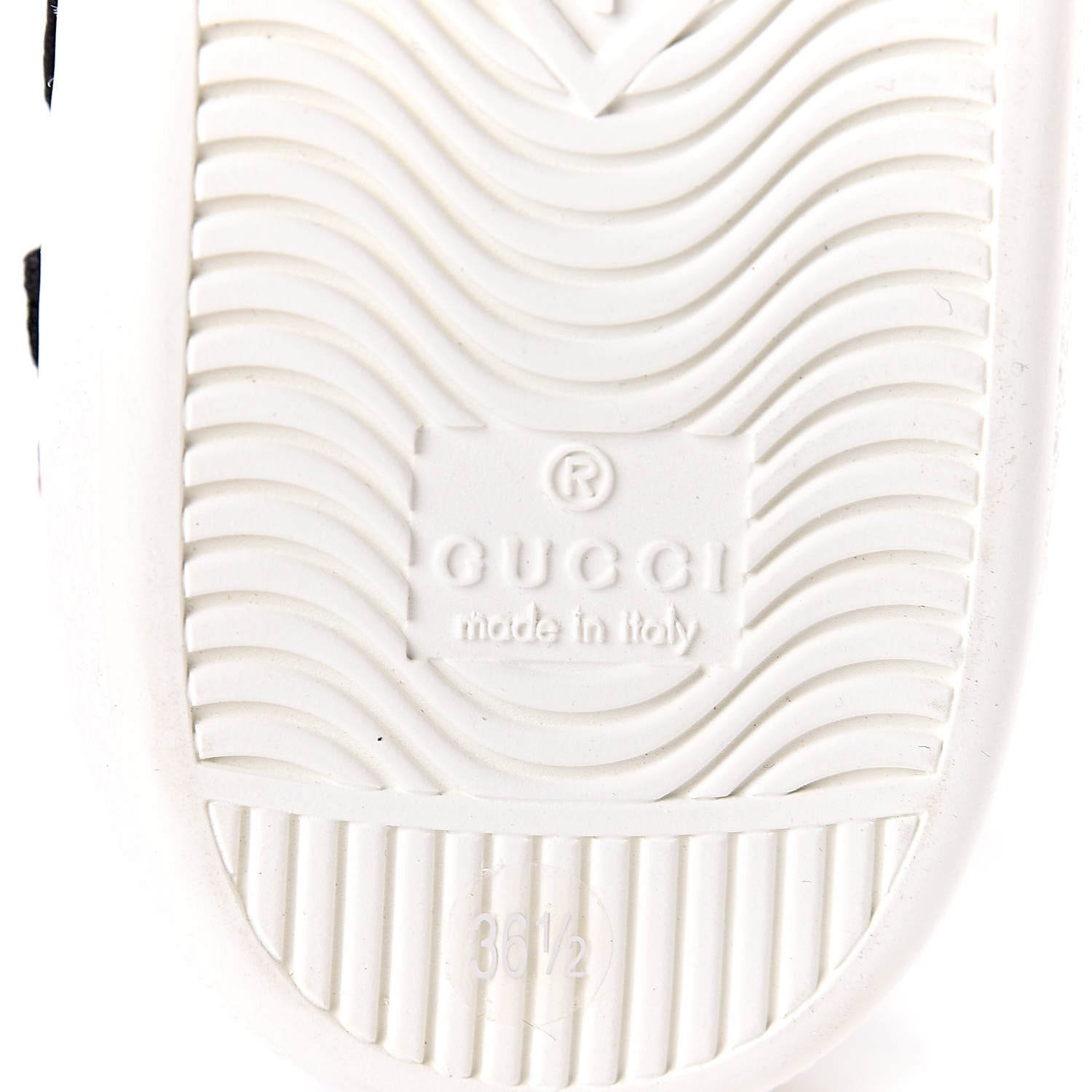 Gucci Calfskin Web Floral Embroidered Womens Ace Sneakers 36.5 White 7 of 9