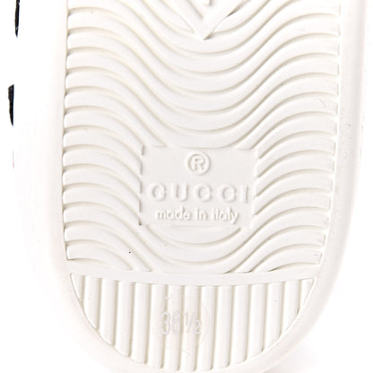 Gucci Calfskin Web Floral Embroidered Womens Ace Sneakers 36.5 White 7 of 9