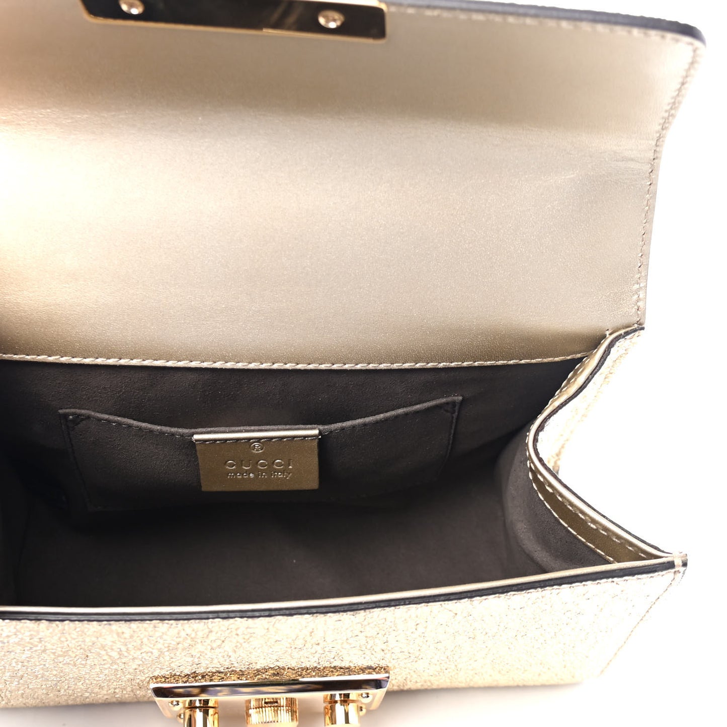 Galassia Small Padlock Shoulder Bag Platino