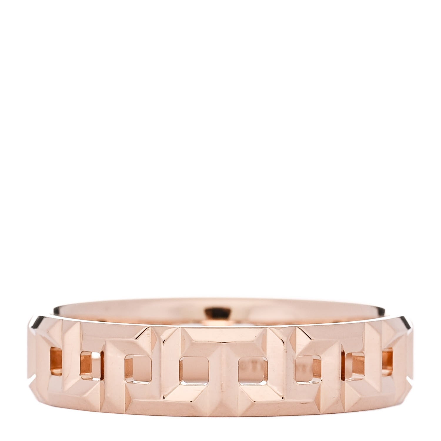 Tiffany 18K Rose Gold T True Wide Ring 66 11.5 1 of 5