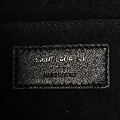 Saint Laurent Glitter Leopard Small Monogram Kate Satchel Blue 6 of 9