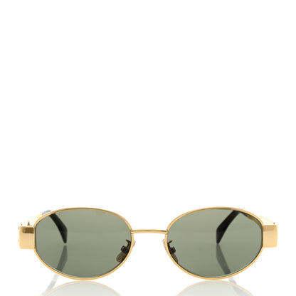 Celine Metal Triomphe 01 Sunglasses CL40235U Gold Green 2 of 7
