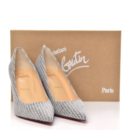 Christian Louboutin Flanelle Tennis Kate 85 Pumps 36.5 Grey 8 of 8
