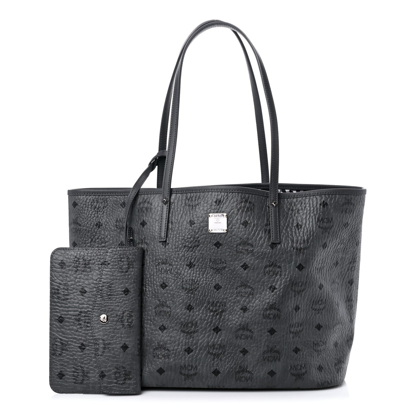 Visetos Medium Project Reversible Shopper Tote Phantom Grey