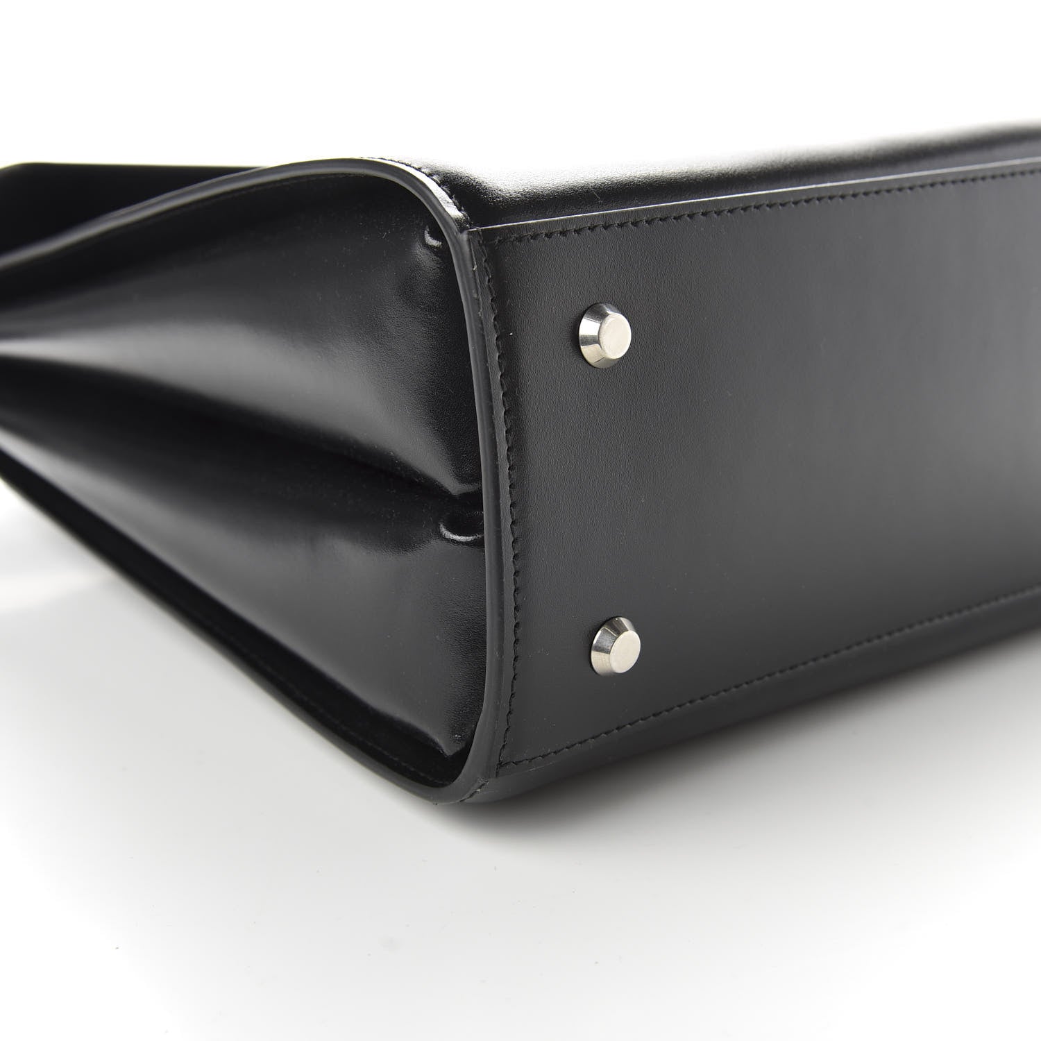 Balenciaga Shiny Box Calfskin Large Ghost Shoulder Bag Black 7 of 10