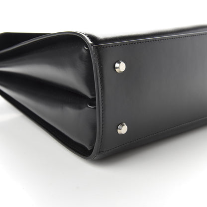 Balenciaga Shiny Box Calfskin Large Ghost Shoulder Bag Black 7 of 10