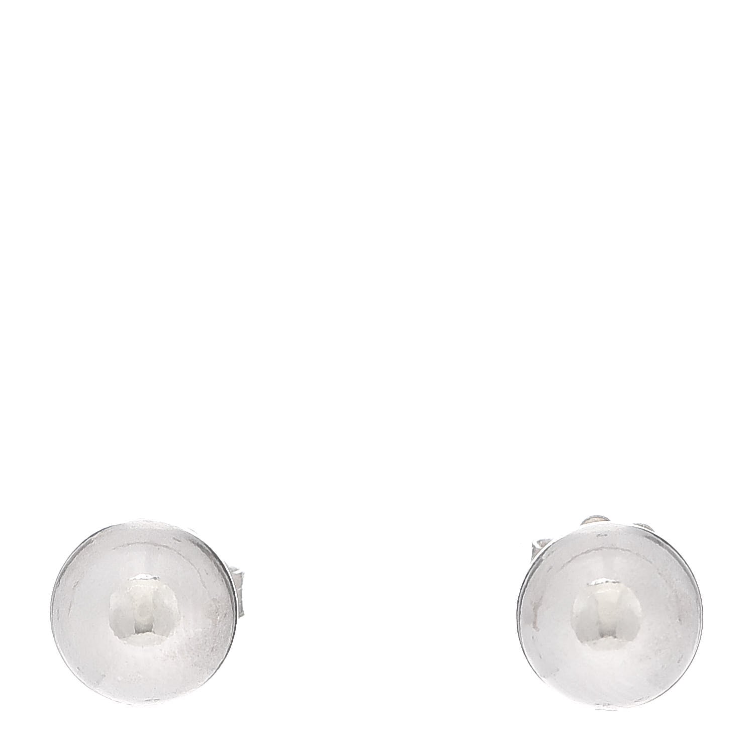 Tiffany Sterling Silver 8mm HardWear Ball Earrings 1 of 5