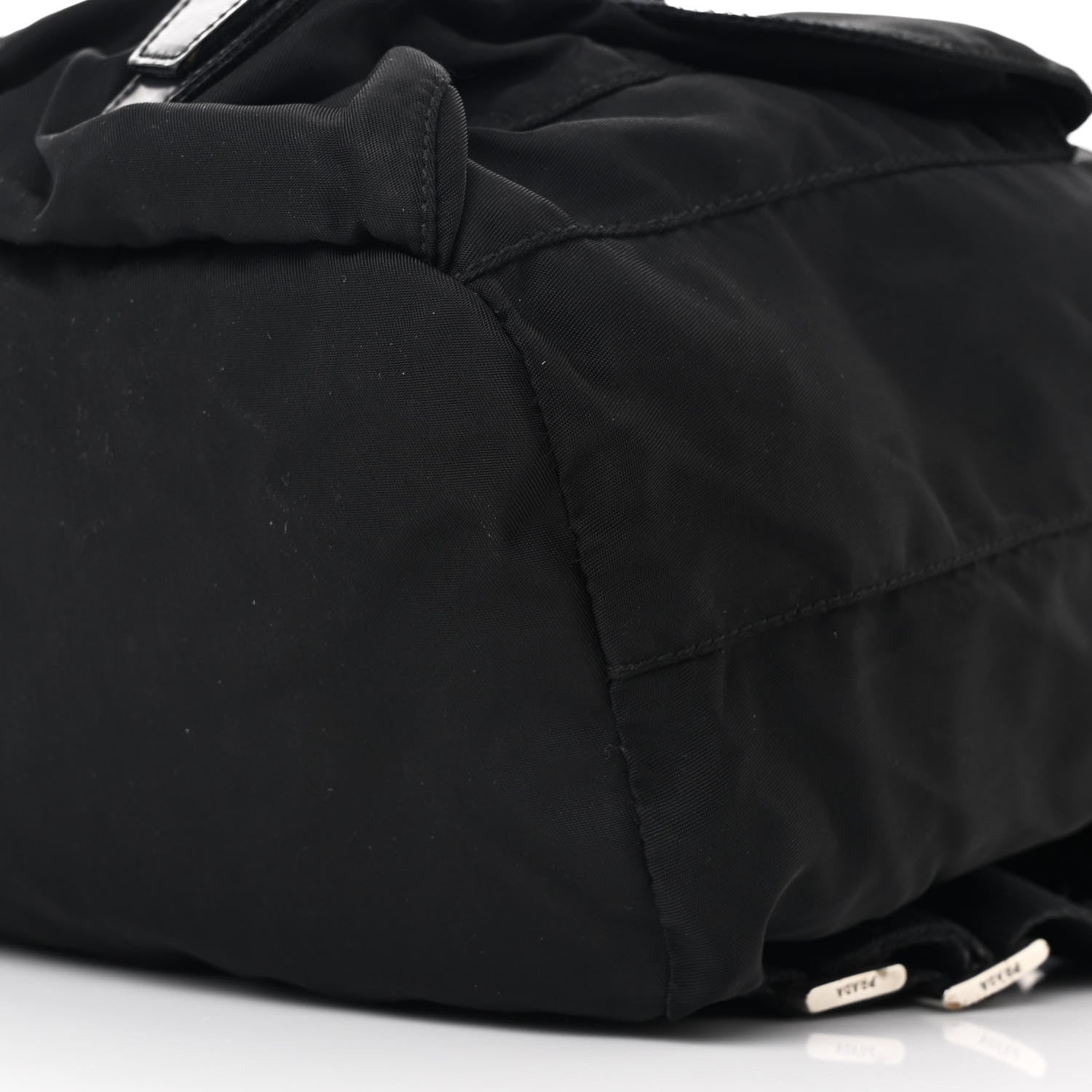Prada Nylon Vela Medium Backpack Black 10 of 12