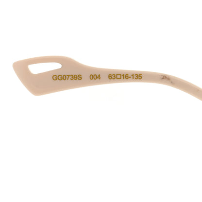 Gucci Metal Square Frame Sunglasses GG0739S Pink Brown 5 of 8