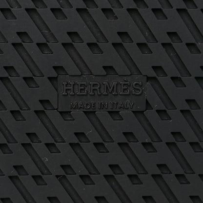 Hermes Calfskin Womens Chypre Sandals 36.5 Black 8 of 8