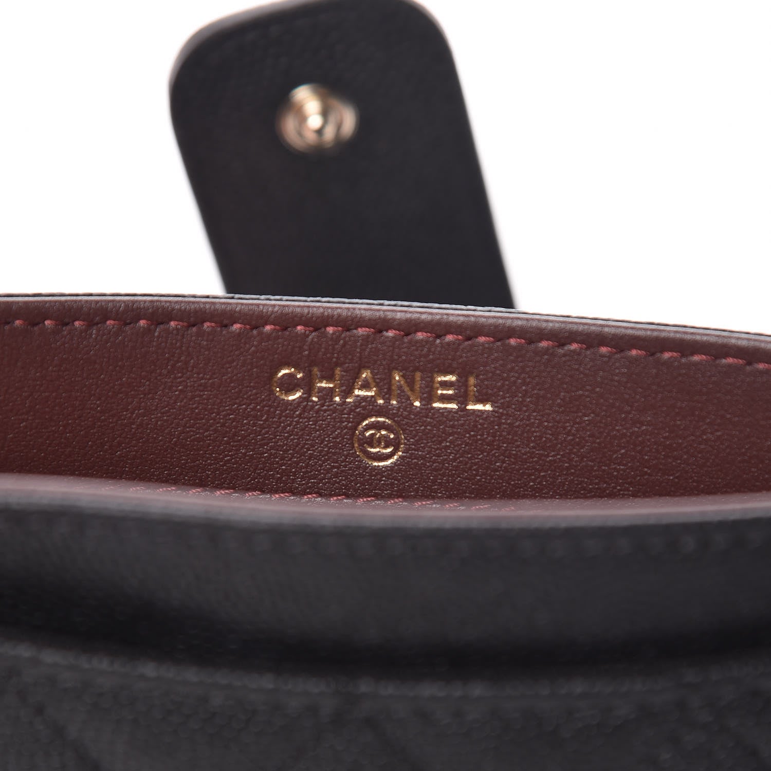 Chanel Caviar Quilted Classic Strap Pouch Black 7 of 11