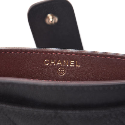 Chanel Caviar Quilted Classic Strap Pouch Black 7 of 11