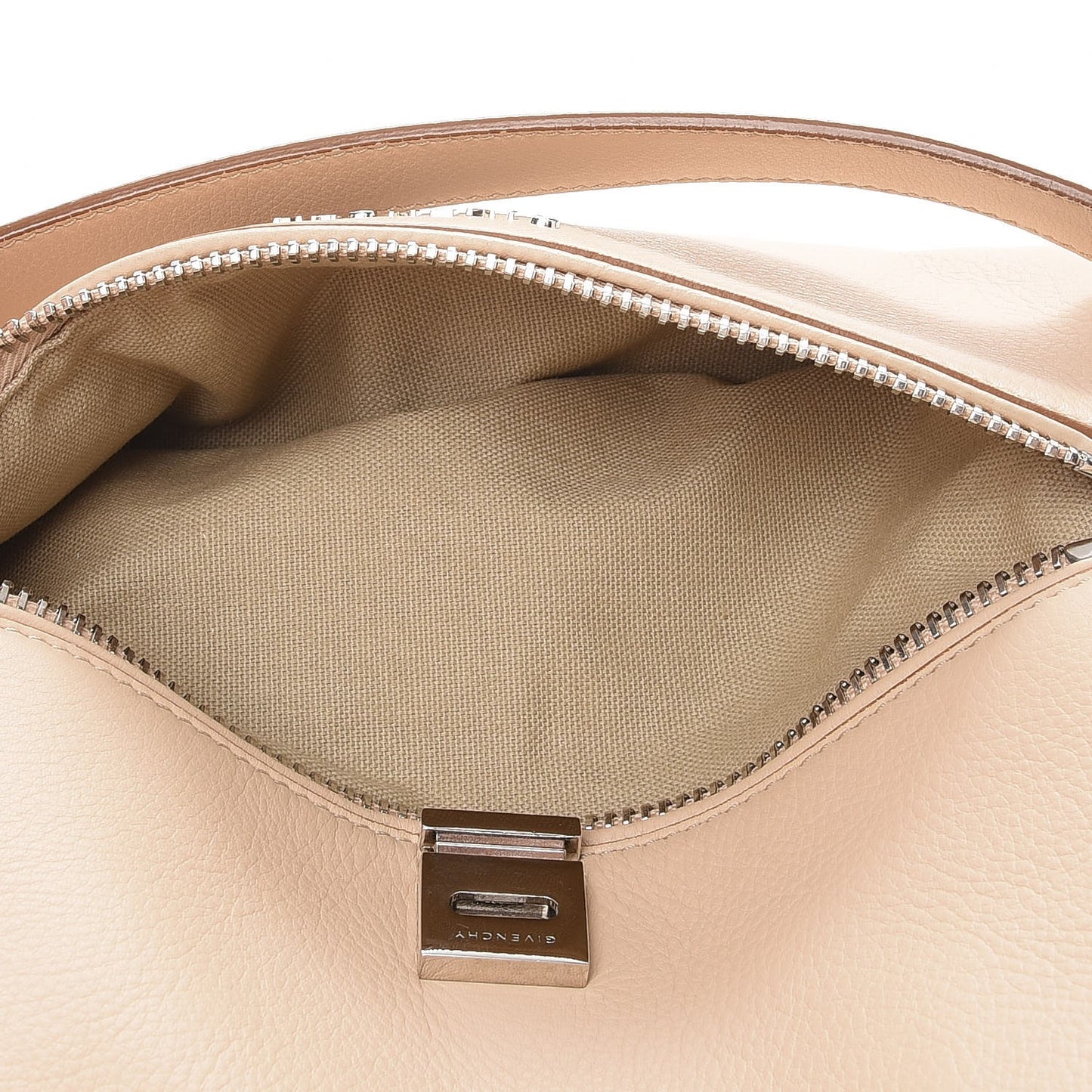 Calfskin Mini Pandora Pure Flap Bag Sand