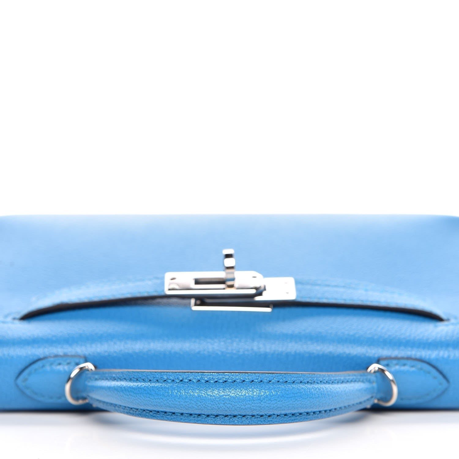 Hermes Chevre Mysore Mini Kelly Sellier 20 Bleu Zanzibar 15 of 30