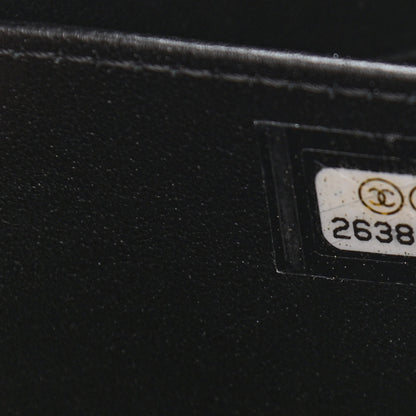 Chanel Caviar Quilted CC Filigree Vanity Clutch With Chain Black 7 of 11