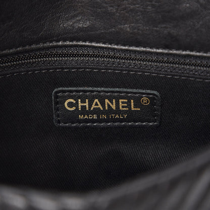 Chanel Calfskin Surpique Chevron Small Flap Black 7 of 8