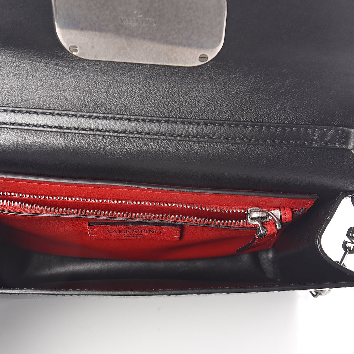 Valentino Garavani Calfskin VCase Shoulder Bag Black 5 of 9