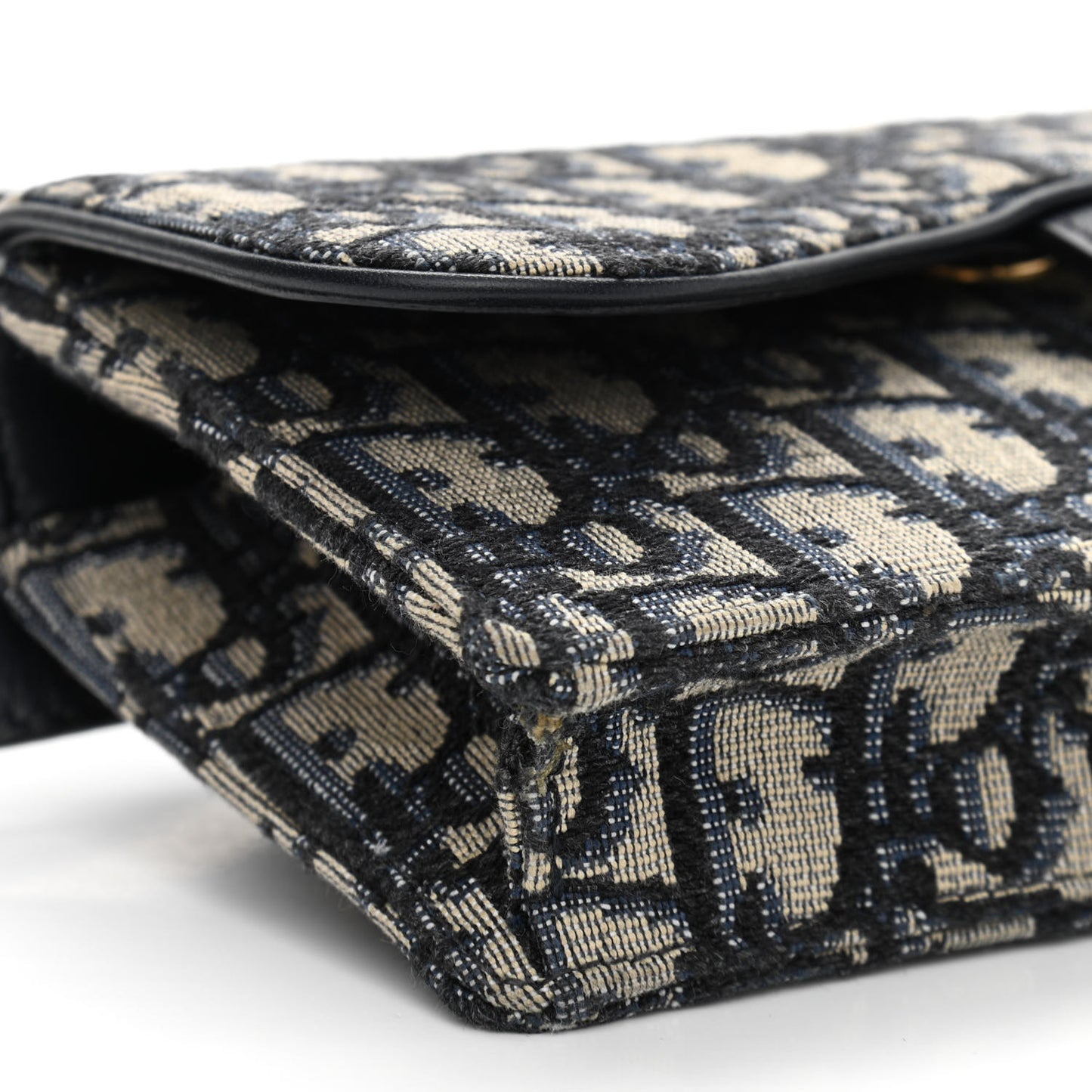 Oblique Saddle Belt Bag Blue