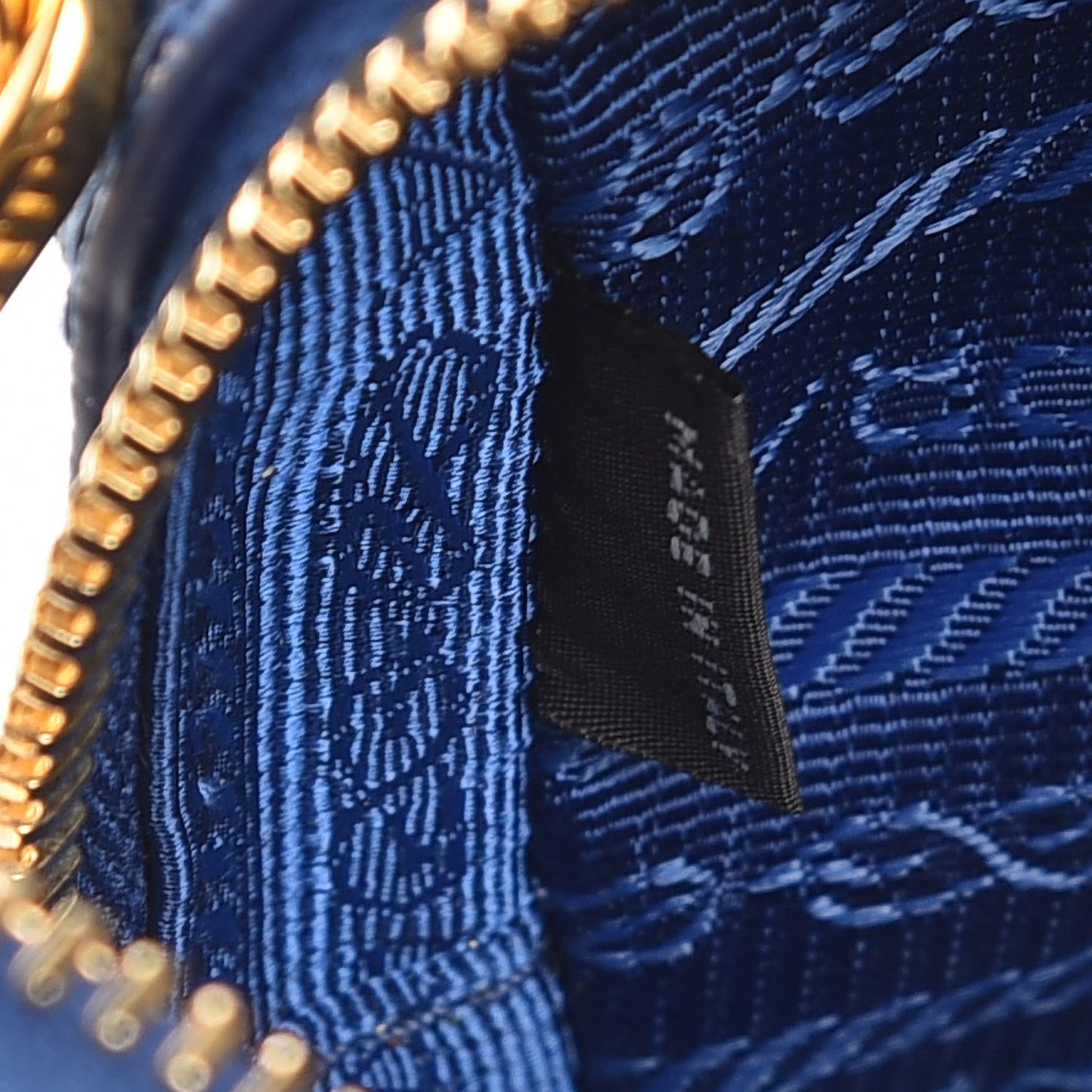Saffiano Mini Camera Crossbody Bag Azzurro
