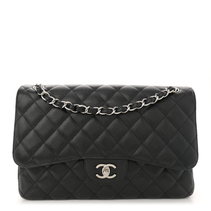 Chanel Caviar Quilted Jumbo Double Flap Black 1 of 12