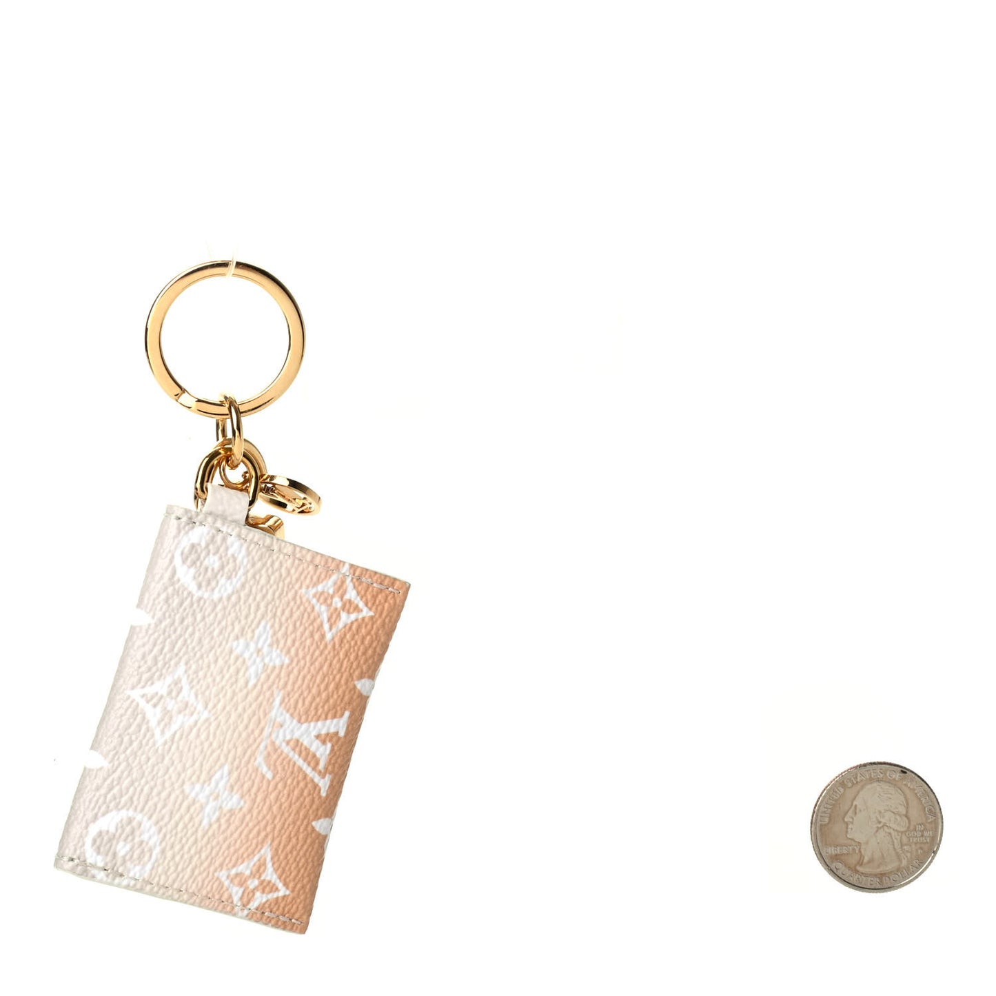 Monogram By The Pool Kirigami Pouch Key Holder Bag Charm Brume