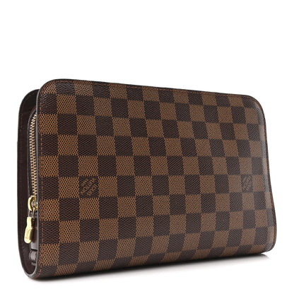Louis Vuitton Damier Ebene Pochette Saint Louis Clutch 3 of 9