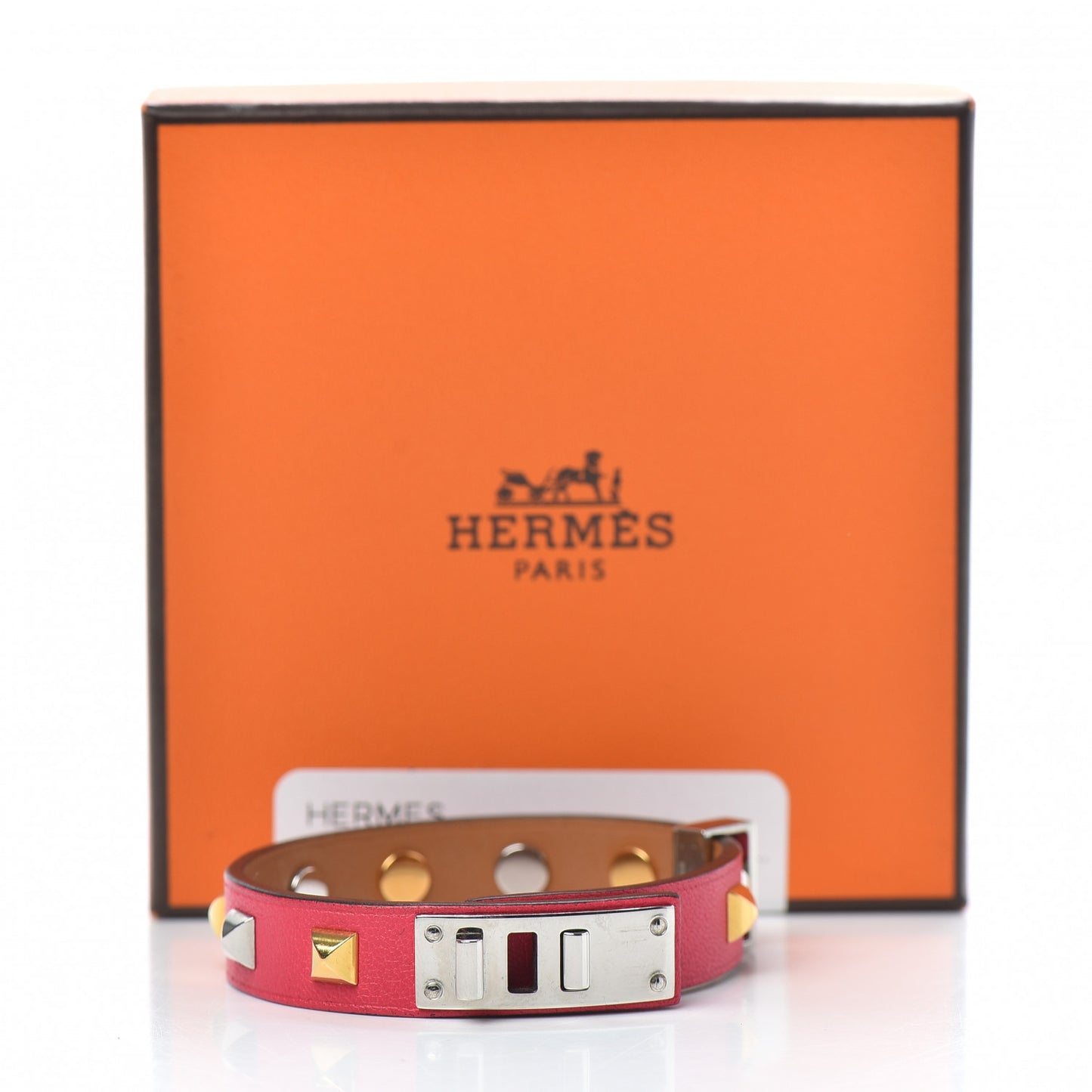 Swift Mini Dog Clous Carres Bracelet T2 Rose Extreme