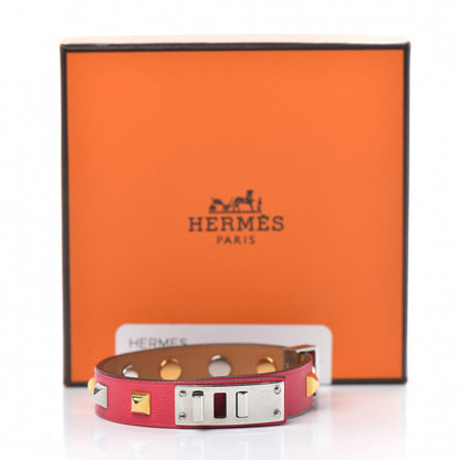 Hermes Swift Mini Dog Clous Carres Bracelet T2 Rose Extreme 6 of 6