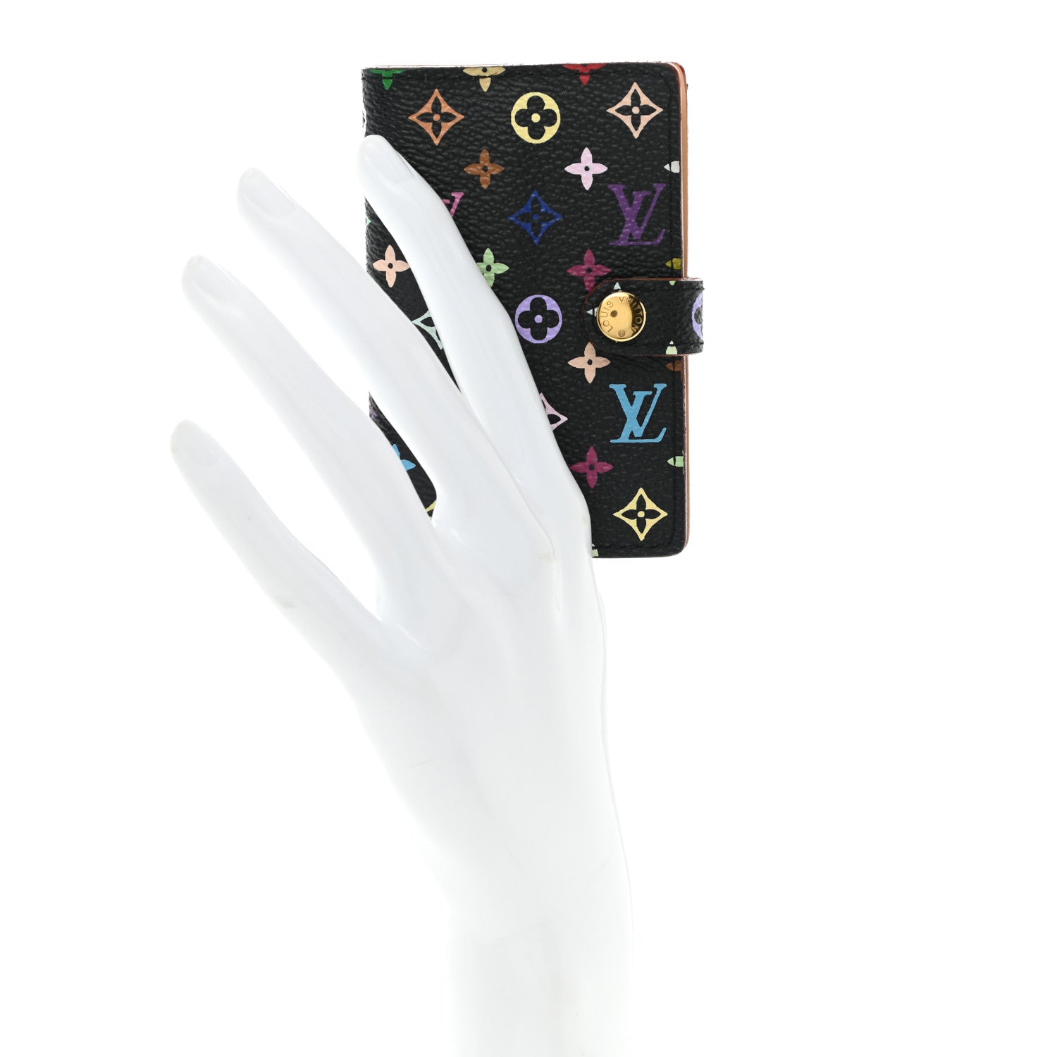 Louis Vuitton Monogram Multicolor Carnet de Bal Mini Agenda Cover Black 2 of 8