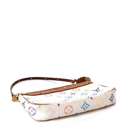 Louis Vuitton Monogram Multicolor Pochette Accessories White 4 of 6