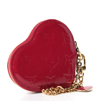 Louis Vuitton Vernis Heart Coin Purse Rose Indien 3 of 6