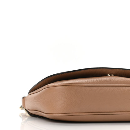 Gucci Pebbled Calfskin Medium Soho Flap Crossbody Camelia 9 of 12