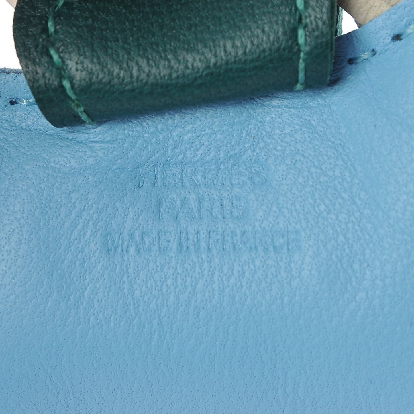 Milo Lambskin Grigri Rodeo Horse Bag Charm PM Celeste Malachite Craie