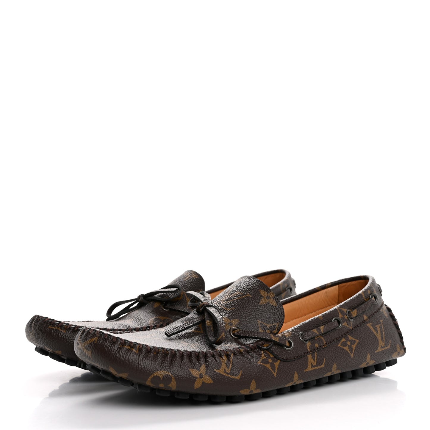 Monogram Mens Arizona Car Shoe Moccasin Loafers 8