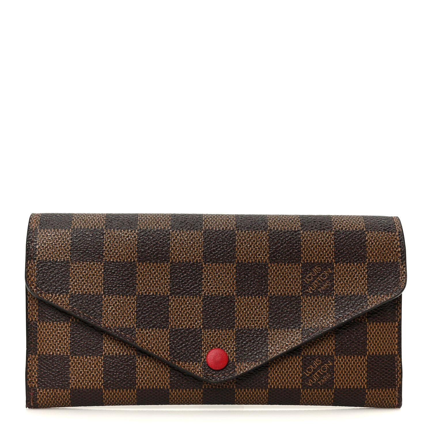 Louis Vuitton Damier Ebene Josephine Wallet Red 1 of 14