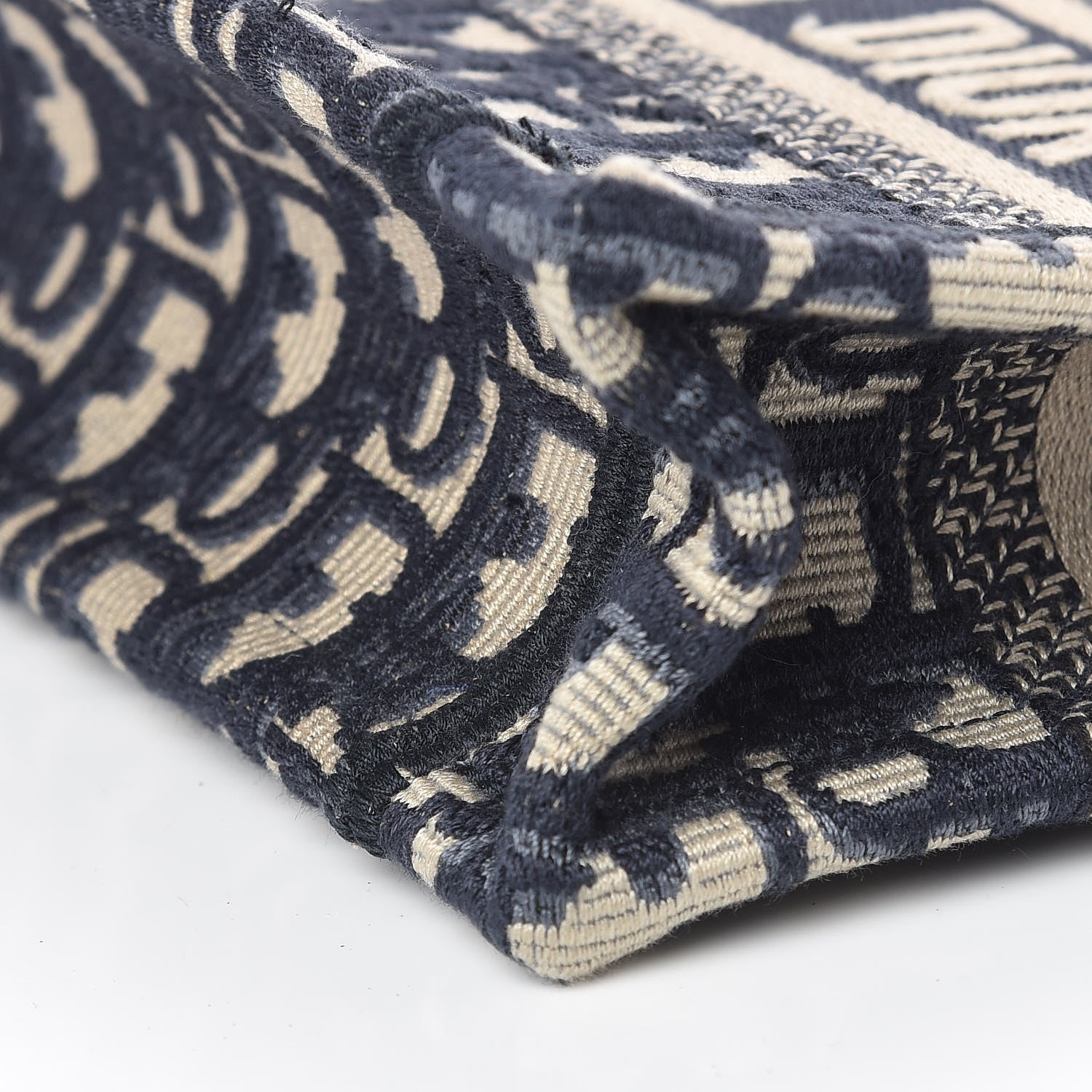 Christian Dior Oblique Mini Book Tote Blue Multicolor 10 of 11